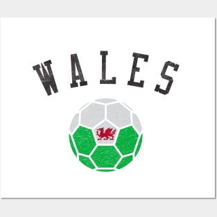 Wales Soccer Team Heritage Flag Posters and Art